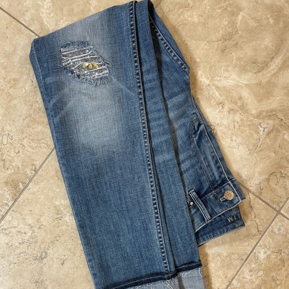 WHBM bedazzled denim, size 4 - Picture 7 of 8